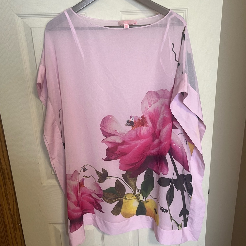 Ted Baker Light Pink Floral Blouse